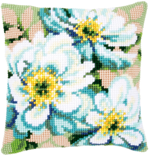Vervaco PN-0148718 Kreuzstichkissen Japanische Anemone II