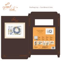 Lanarte PN-0149993 Lavendel Kranz, Kreuzstichpackung