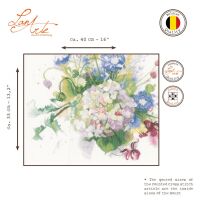 Lanarte PN-0151018 Blume Hortensie Kreuzstichpackung