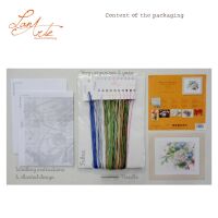 Lanarte PN-0151018 Blume Hortensie Kreuzstichpackung