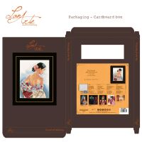Lanarte PN-0154991 Frau mit Blumenschal Kreuzstichpackung