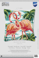 Vervaco Kreuzstichkissen Flamingo