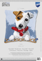 Vervaco PN-0155247 Kreuzstichkissen Hund Jack Russell