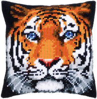 Vervaco PN-0162358 Kreuzstichkissen Tiger