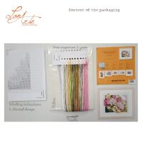 Lanarte PN-0164073 Geranien Kreuzstichpackung