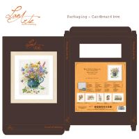 Lanarte PN-0164074 Blumen in Vase Kreuzstichpackung