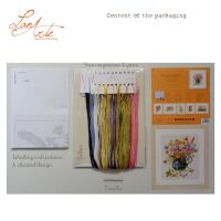 Lanarte PN-0164074 Blumen in Vase Kreuzstichpackung