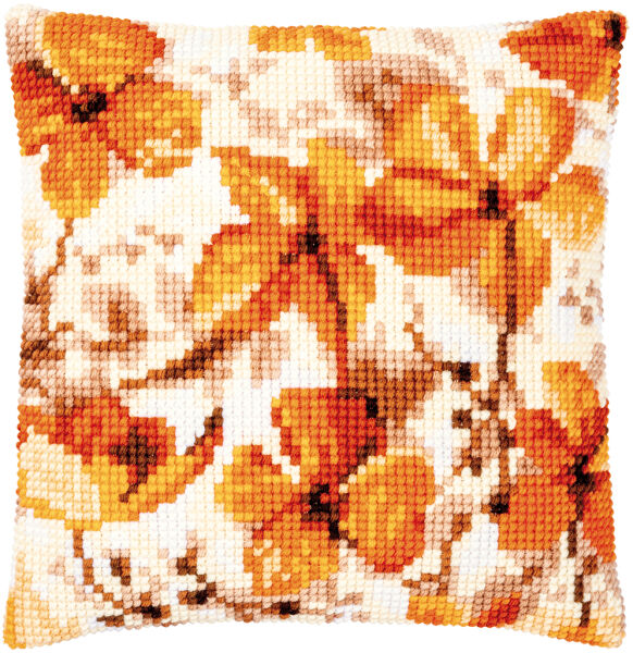 Vervaco PN-0166239 Kreuzstichkissen Herbstsamen