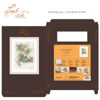 Lanarte PN-0168447 Blumen und Fahrrad Kreuzstichpackung