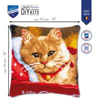 Vervaco PN-0170289 Kreuzstichkissenpackung Katze