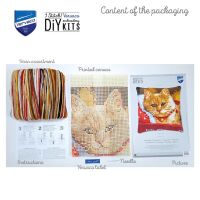 Vervaco PN-0170289 Kreuzstichkissenpackung Katze
