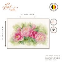 Lanarte PN-0170933 Pfingstrosen Kreuzstichpackung
