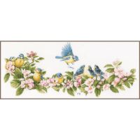 Lanarte PN-0173176 Blaumeise und Blüten...