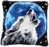 Vervaco, Knüpfkissen Wolf