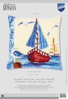 Vervaco PN-0183156 Kreuzstichkissenpackung Segelboot
