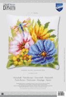 Vervaco PN-0184985 Kreuzstichkissenpackung Blumen