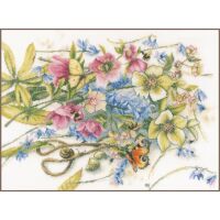 Lanarte PN-0186136 Treffen um Helleborus Kreuzstichpackung