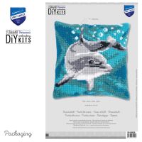 Kreuzstichkissenpackung Delphin