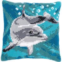 Kreuzstichkissenpackung Delphin