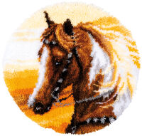 Vervaco PN-0187687 Knüpfteppichpackung Westernpferd