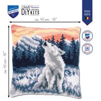 Vervaco PN-0188518 Kreuzstichkissenpackung Wolf im Winter