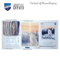 Vervaco PN-0188518 Kreuzstichkissenpackung Wolf im Winter