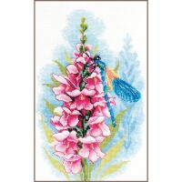 Lanarte PN-0194379 Kreuzstichpackung Libelle