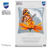 Vervaco PN-0198668 Kreuzstichkissenpackung Schmetterling
