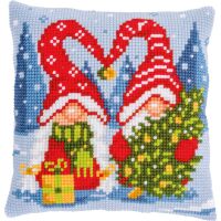 Vervaco PN-0201600 Kreuzstichkissen Weihnachtsgnomen