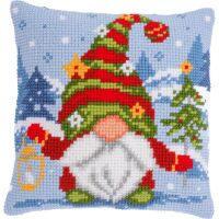Vervaco Kreuzstichkissen Weihnachtsgnom
