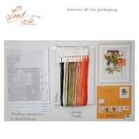 Lanarte PN-0201763 Zählmusterpackung Holly Jolly Amaryllis