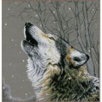 Lanarte PN-0202607 Zählmusterpackung Die Sterne anheulen Motiv Wolf