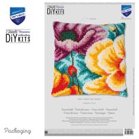 Vervaco PN-0207215 Kreuzstichkissen Mohnblumen