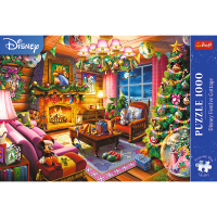 Trefl, Disney Festliches Häuschen, 1000 Teile Premium Plus Puzzle