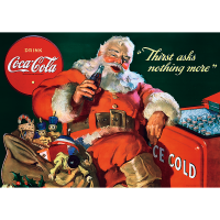 Coca-Cola: Geschenke vom Weihnachtsmann 1000 Teile Puzzle