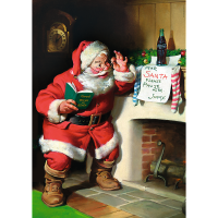 Coca-Cola Der Weihnachtsmann am Kamin 1000 Teile Puzzle