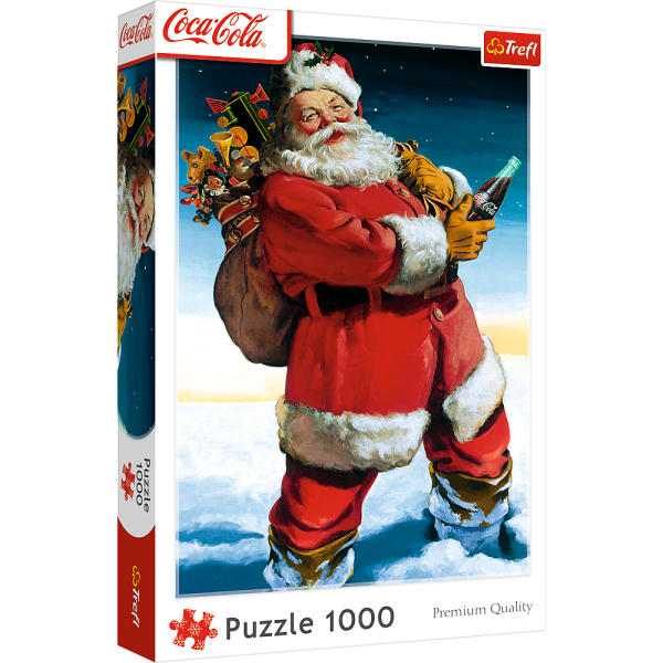 Coca-Cola Weihnachtsmann im Schnee 1000 Teile Puzzle