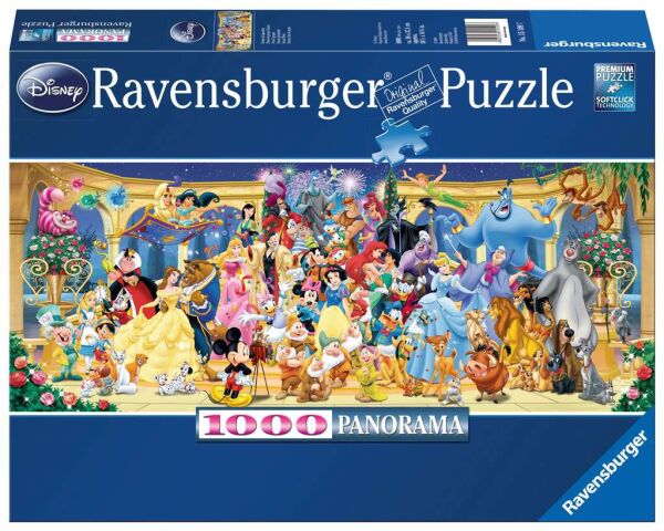 Disney Gruppenfoto 1000 Teile Panorama Puzzle
