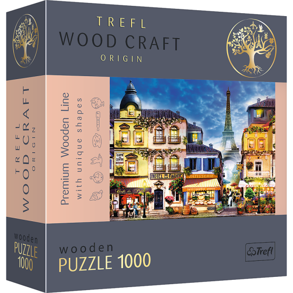 Französische Straße 1000 Teile Holzpuzzle
