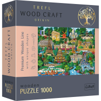 Frankreichs berühmte Plätze 1000 Teile Holzpuzzle