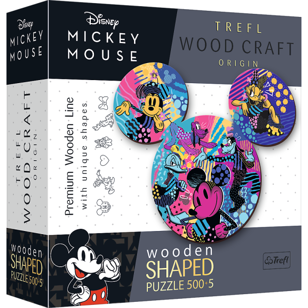 Disney Mickey Mouse 500+5 Sonderform Holz Puzzle