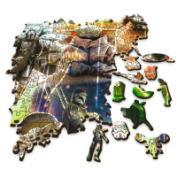 Star Wars 500+5 Sonderform Holz Puzzle