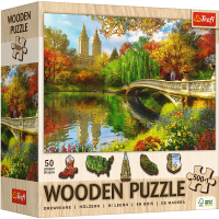 Trefl, Central Park - 500+1 Teile Holzpuzzle