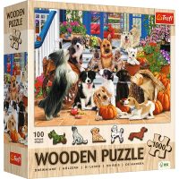 Trefl, Hunde - 1000 Teile Holzpuzzle