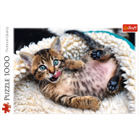 Trefl, Fröhliche Katze, 1000 Teile Puzzle