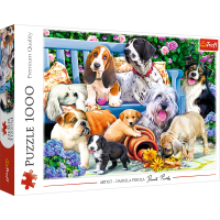 Trefl, Hunde im Garten, 1000 Teile Puzzle