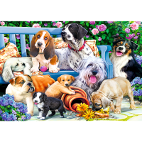 Trefl, Hunde im Garten, 1000 Teile Puzzle