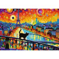 Trefl, Katze in Paris, 1000 Teile Puzzle