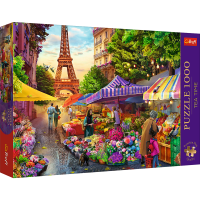Trefl, Blumenmarkt Paris, 1000 Teile Premium Plus Puzzle