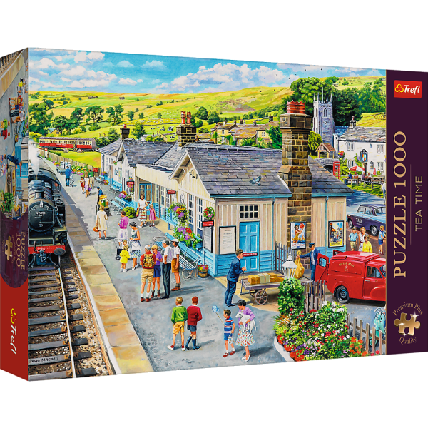 Trefl, Bahnhof, 1000 Teile Premium Plus Puzzle